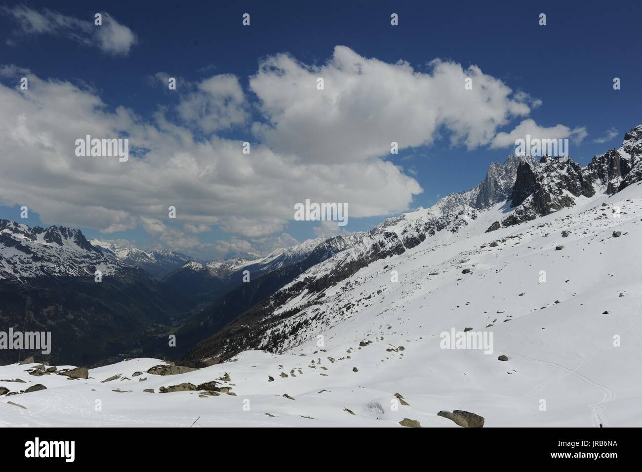 Mont Blanc, alpi svizzere Foto Stock