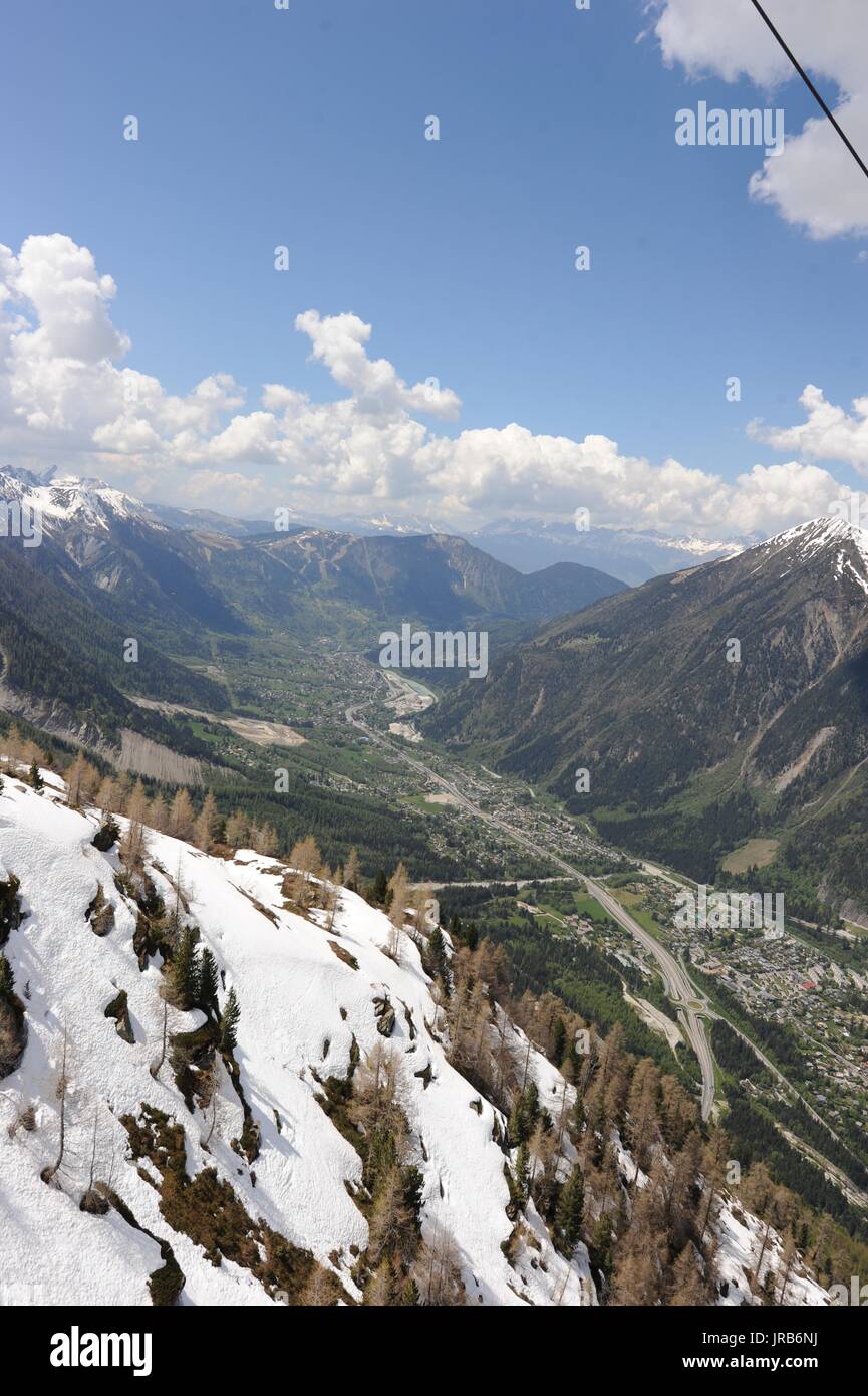 Mont Blanc, alpi svizzere Foto Stock