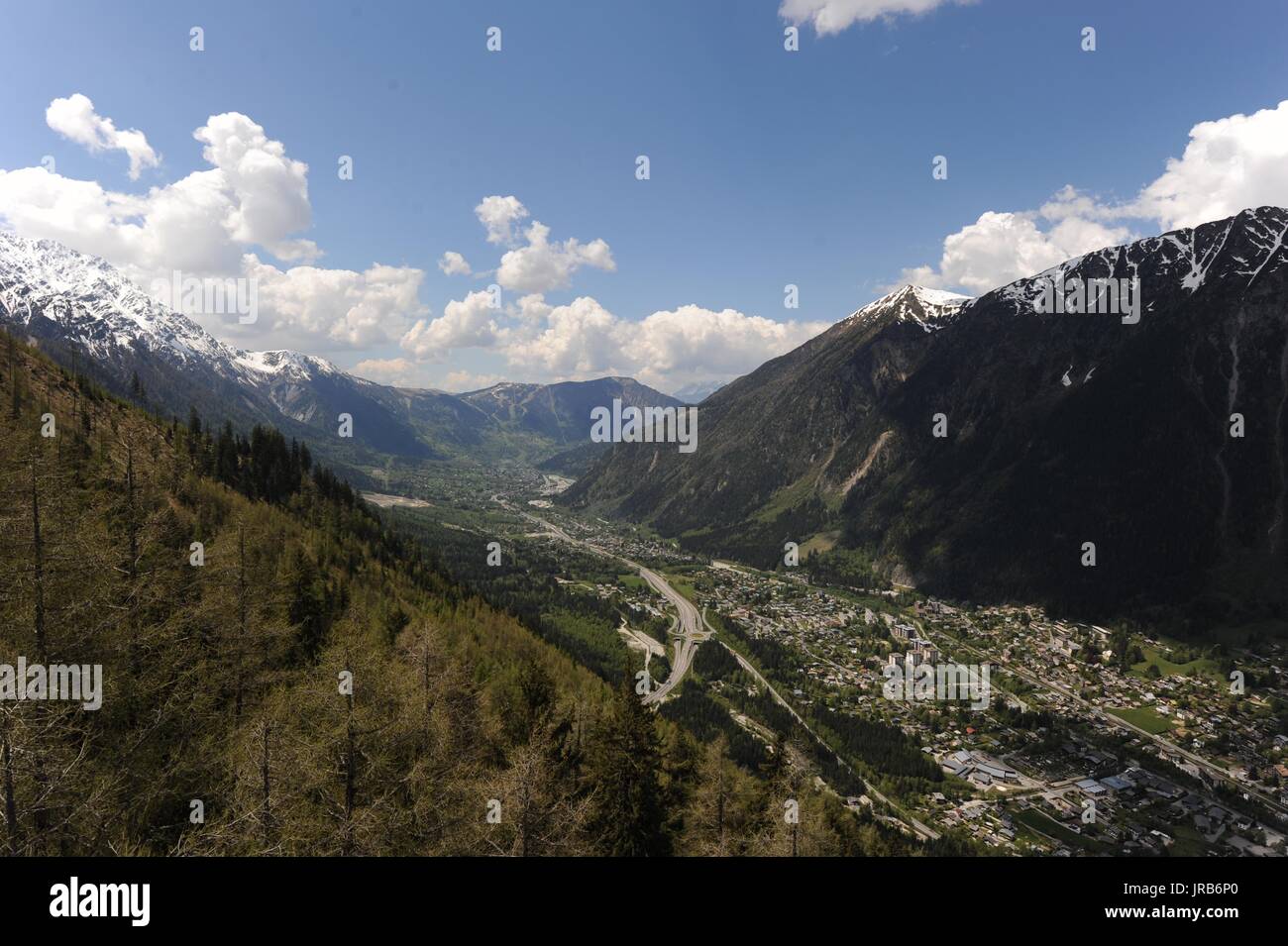 Mont Blanc, alpi svizzere Foto Stock