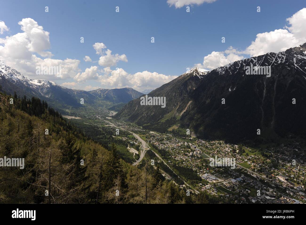 Mont Blanc, alpi svizzere Foto Stock