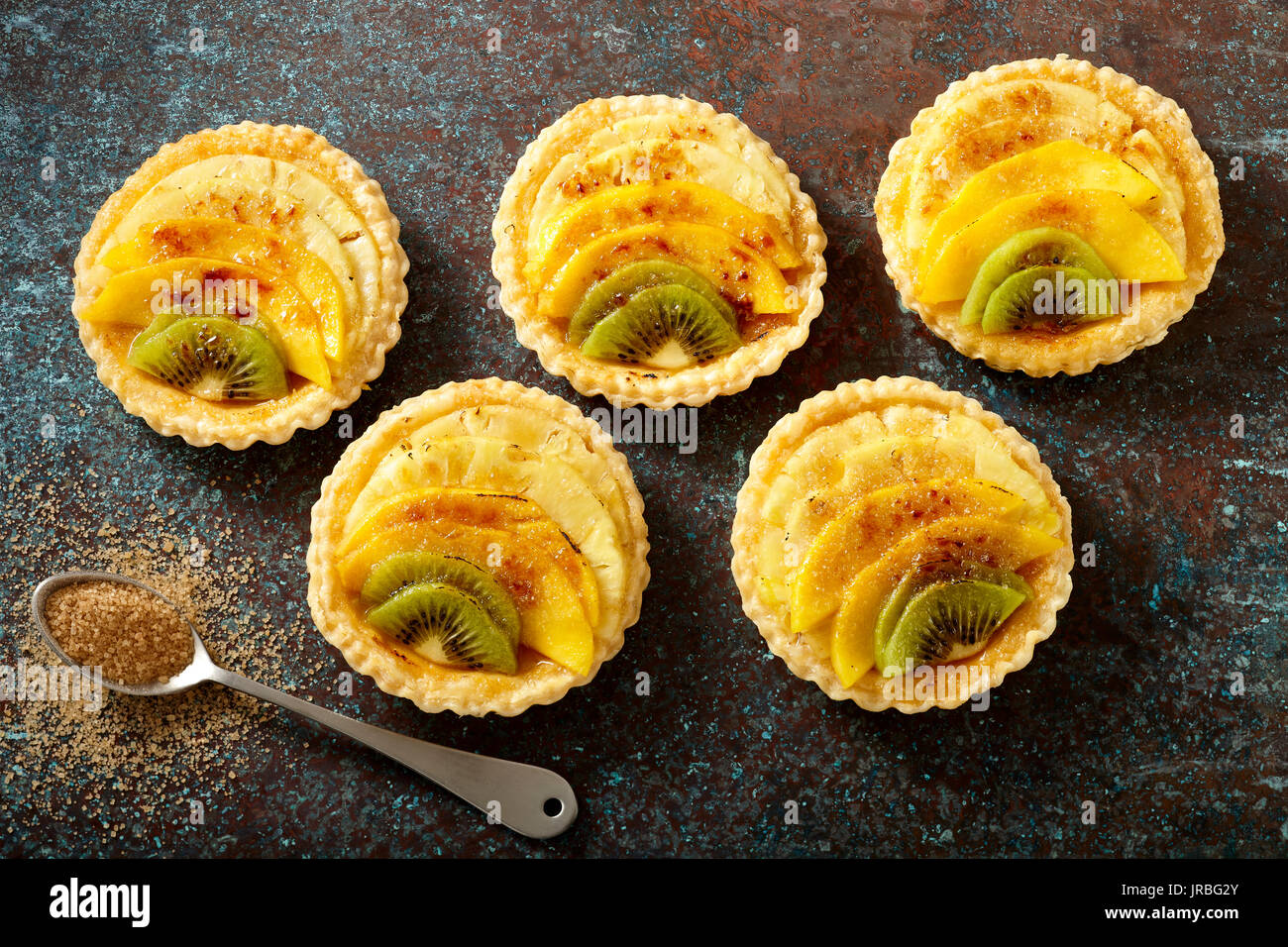 Tropical crostate di frutta Foto Stock