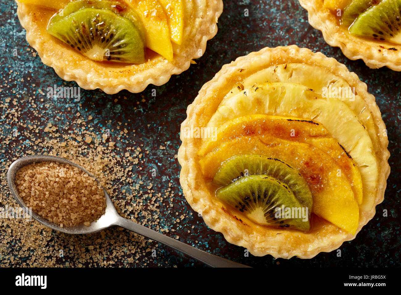 Tropical crostate di frutta Foto Stock