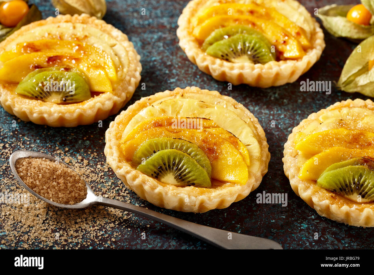 Tropical crostate di frutta Foto Stock
