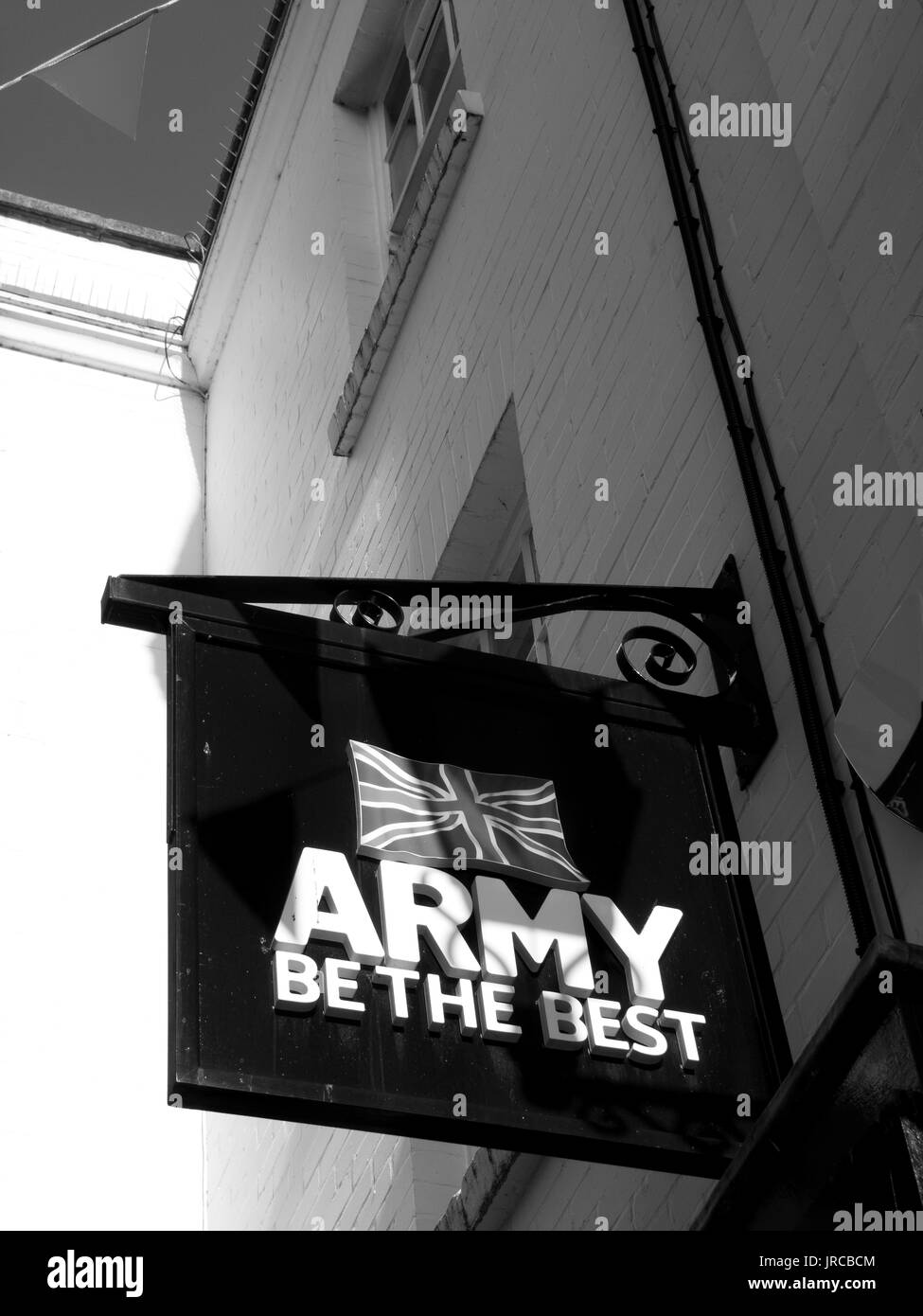 Regno Unito esercito essere il miglior segno oltre il Ministero della Difesa del soldato Ufficio Reclutamento Foto Stock