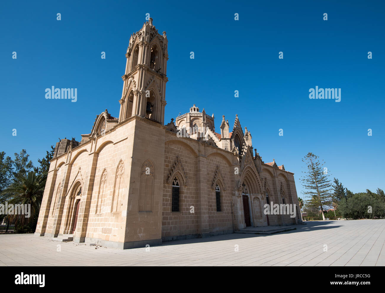 Santo cristiano ortodosso chiesa di Panagia a Lysi village, Cipro Foto Stock