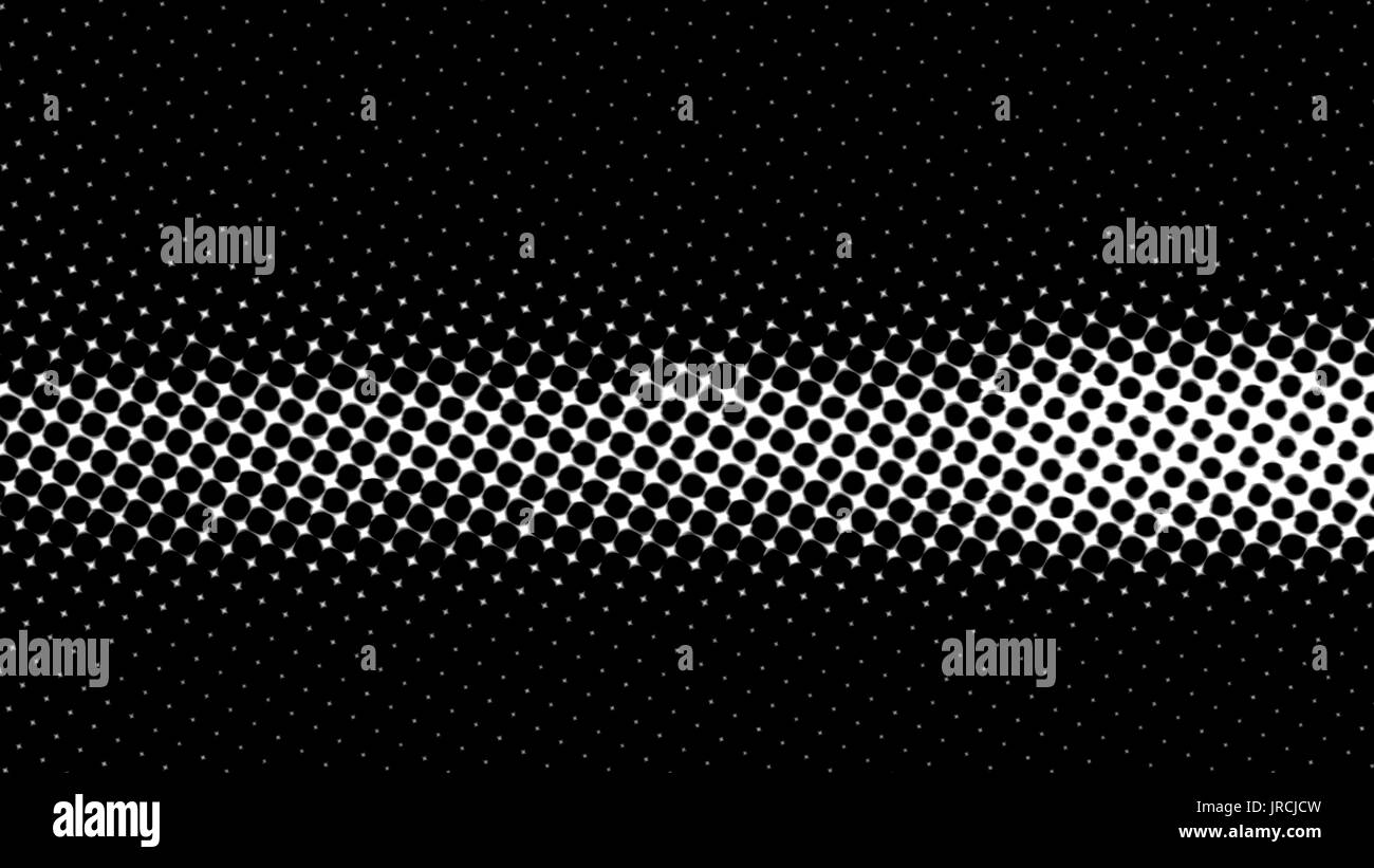In bianco e nero schermo halftone astrazione dell'immagine. Foto Stock