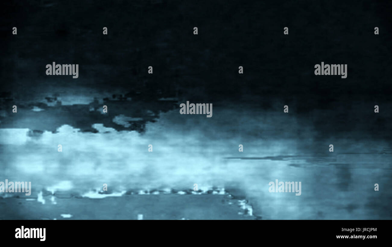 Grungy blu il rumore digitale con abstract moduli dati. Foto Stock