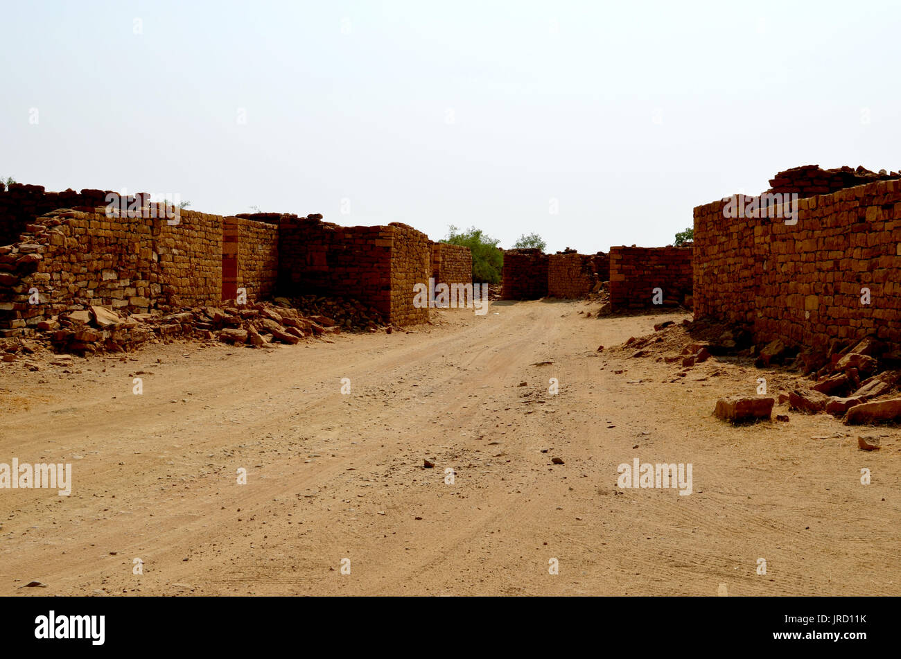 Le rovine di una città Foto Stock