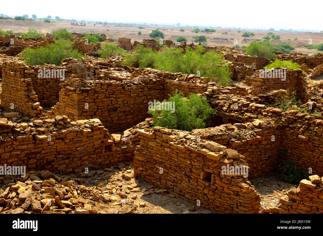 Le rovine di una città Foto Stock