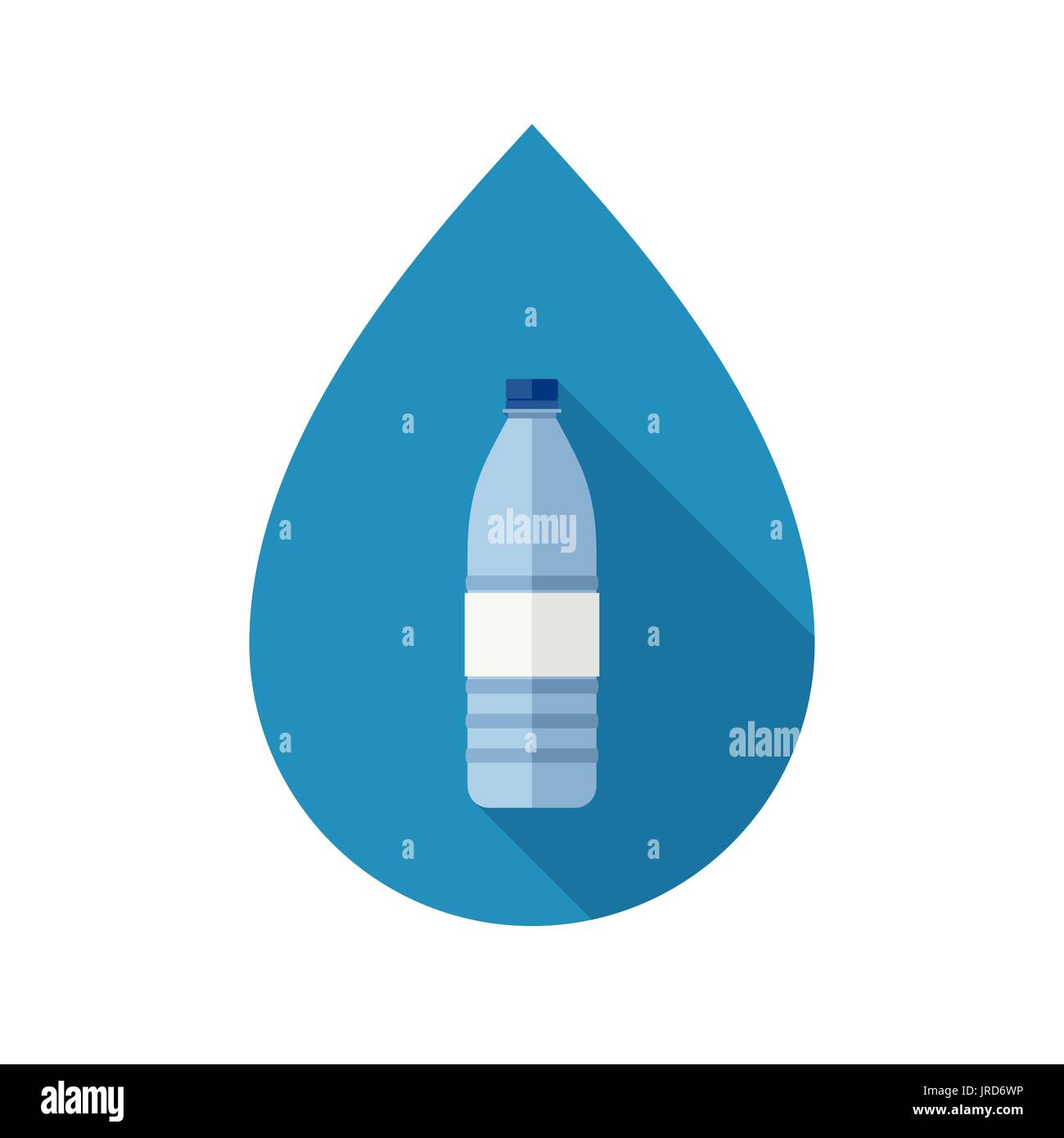 Bottiglia con acqua Illustrazione Vettoriale