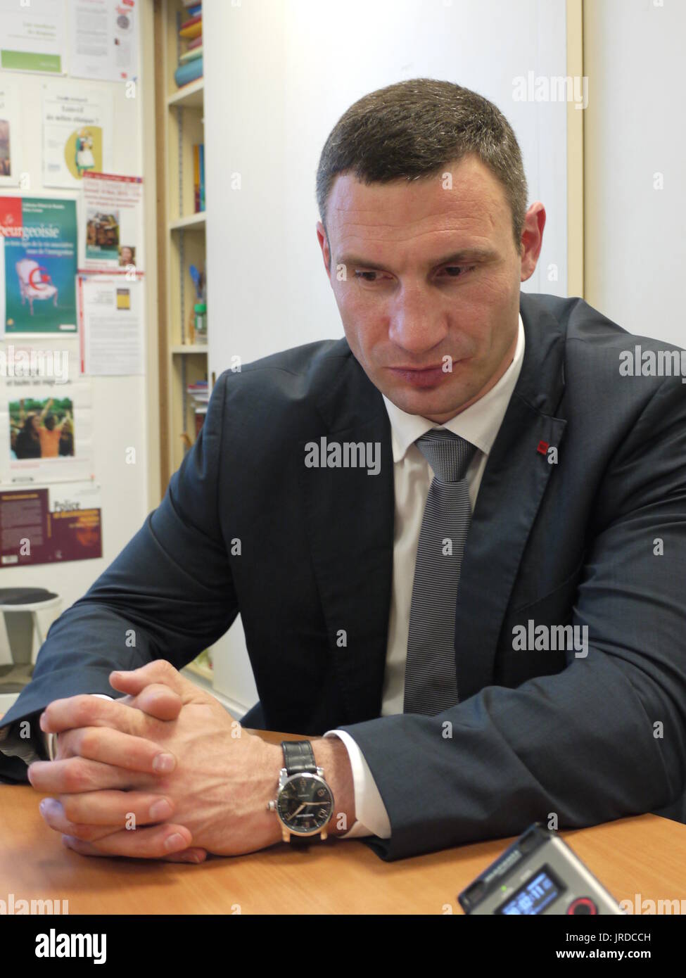 Vitali Klitschko, ex boxer professionale e il sindaco della città di Kiev in Ucraina Foto Stock