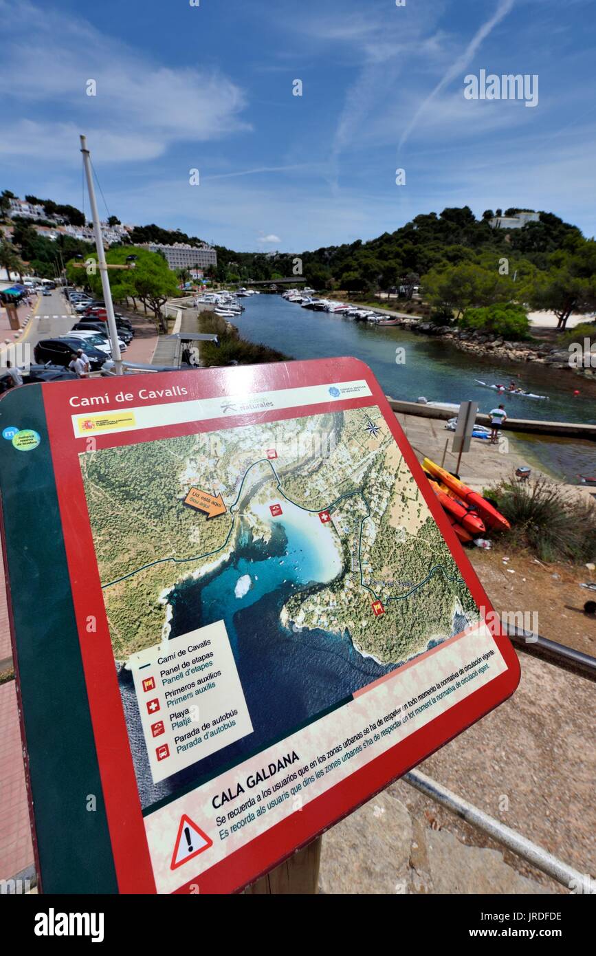 Cami de cavalls mappa foto aeree Foto Stock