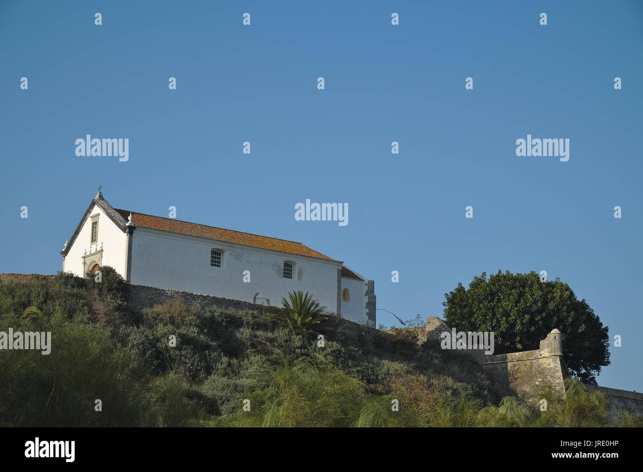 Chiesa di Cacela Velha. Algarve Portogallo Foto Stock