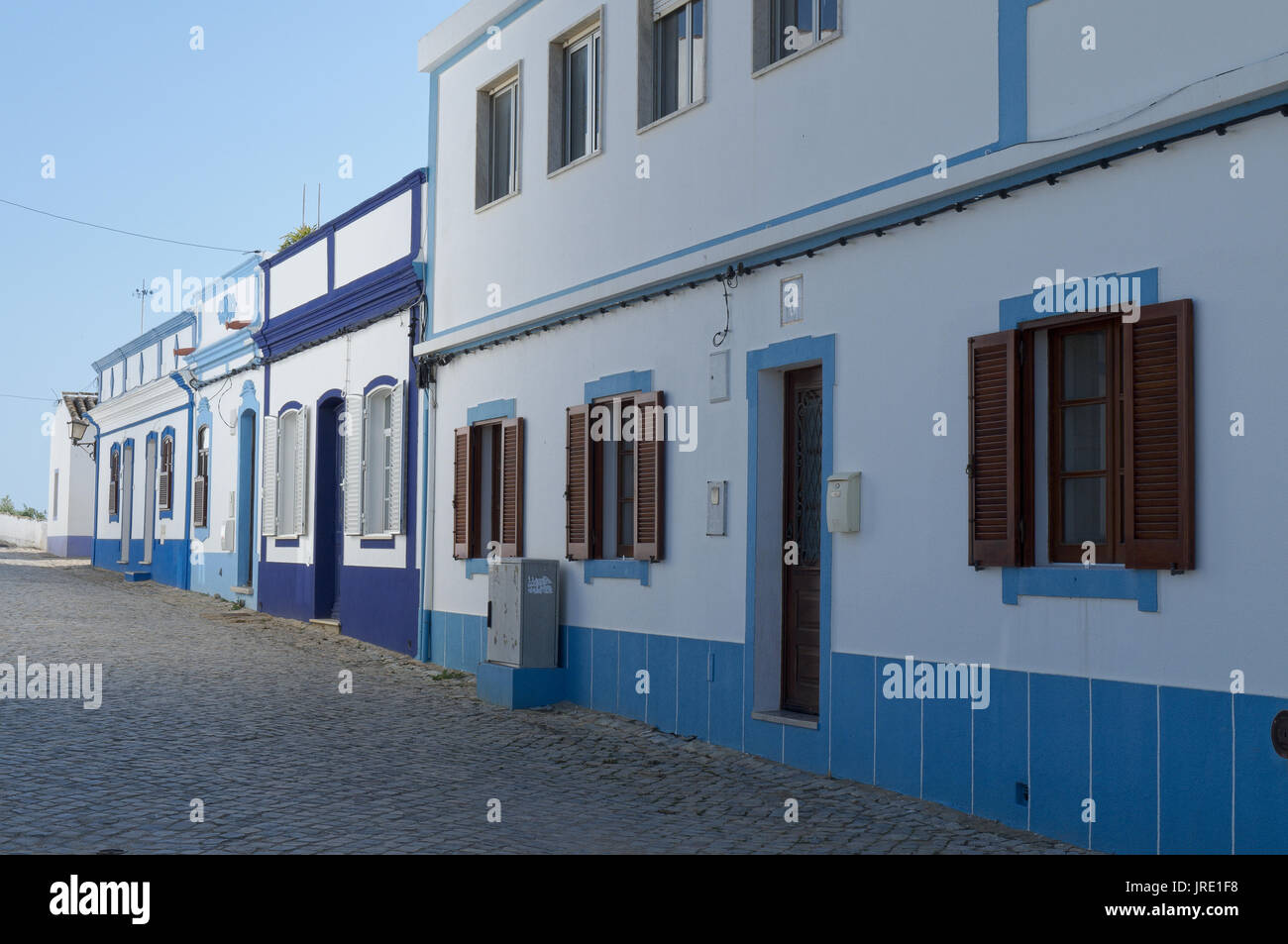 Case tradizionali in Cacela Velha. Algarve Portogallo Foto Stock
