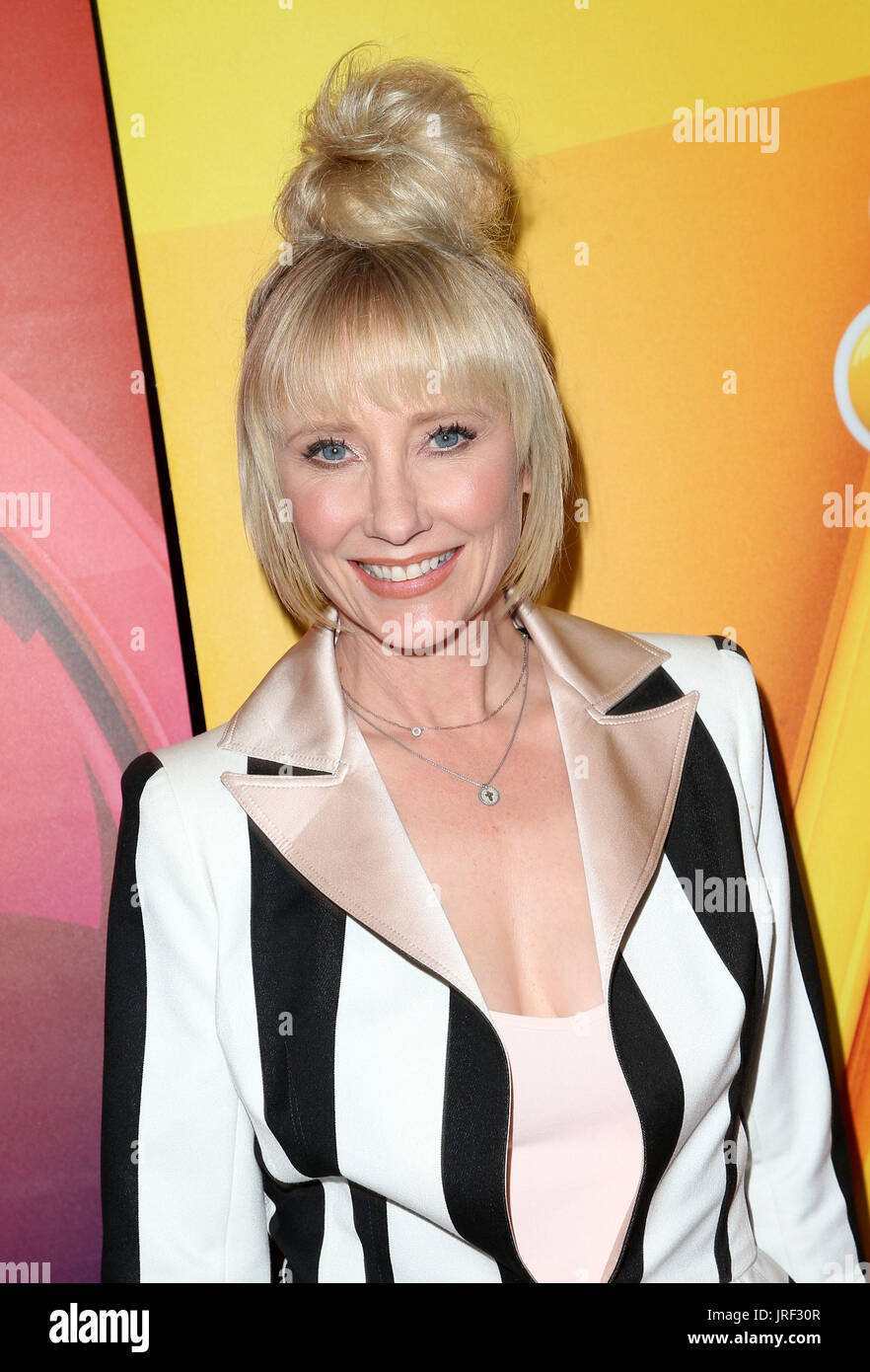 Beverly Hills, Stati Uniti d'America. Il 3° agosto 2017. 03 Agosto 2017 - Beverly Hills, la California - Anne Heche. 2017 NBC Summer TCA Press Tour tenutosi presso il Beverly Hilton Hotel. Credito foto: F. Sadou/AdMedia Credito: F. Sadou/AdMedia/ZUMA filo/Alamy Live News Foto Stock