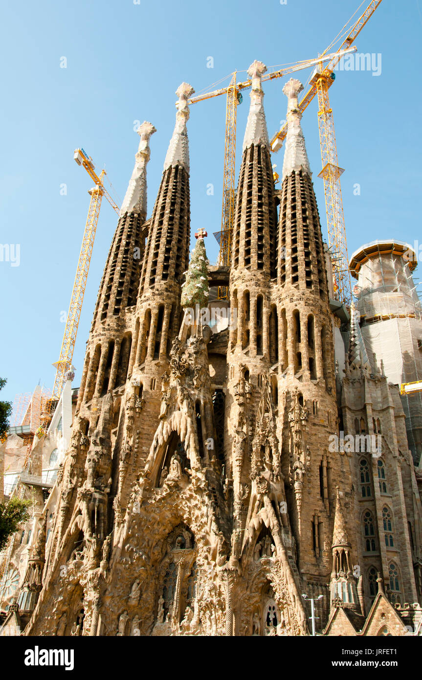 La Sagrada Familia Basilica - Barcellona - Spagna Foto Stock