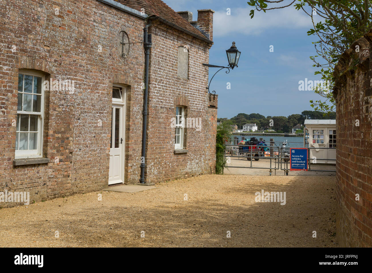 Parte del National Trust Center su Brownsea Island nel porto di Poole, Dorset, England, Regno Unito Foto Stock