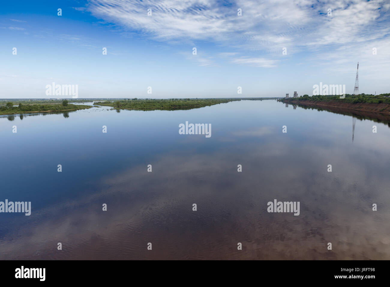 A nord del fiume Dvina Foto Stock