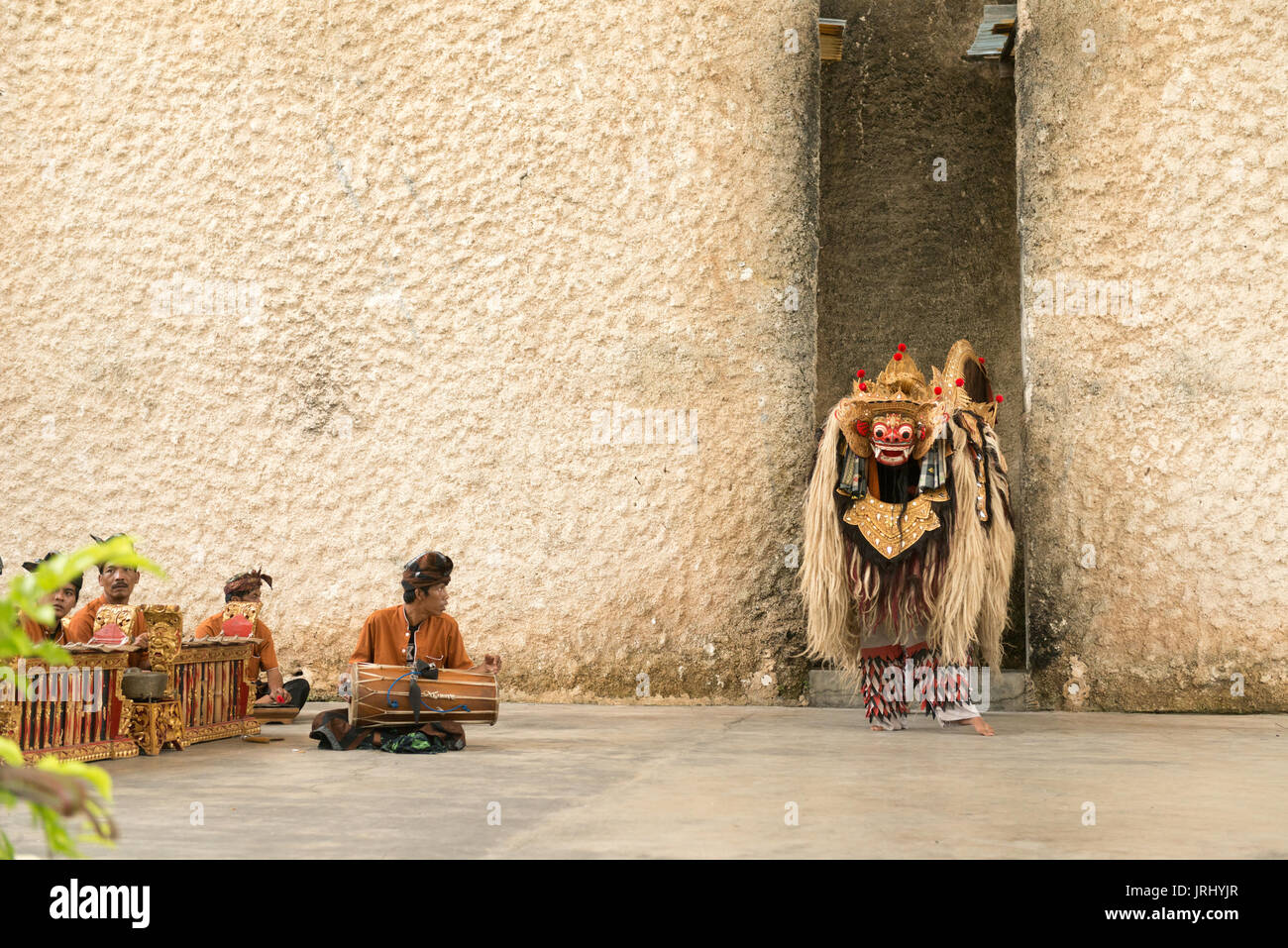 Barong dance show Foto Stock