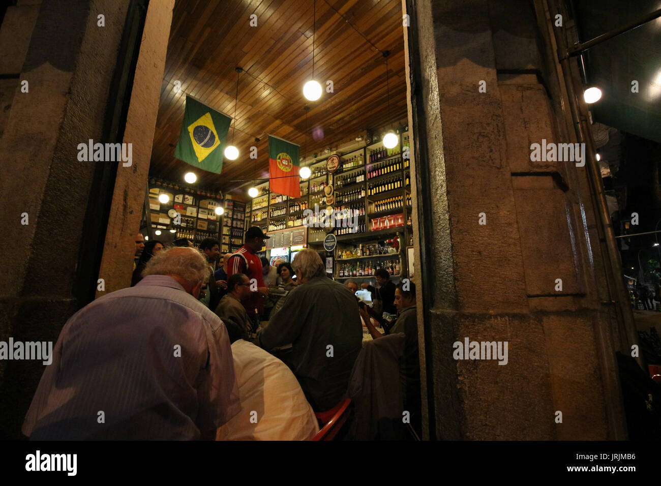 Rio de Janeiro, Brasile, 04 agosto 2017: nella città di Rio de Janeiro, alle aziende tradizionali nel settore della gastronomia sono protetti da una legge comunale Foto Stock