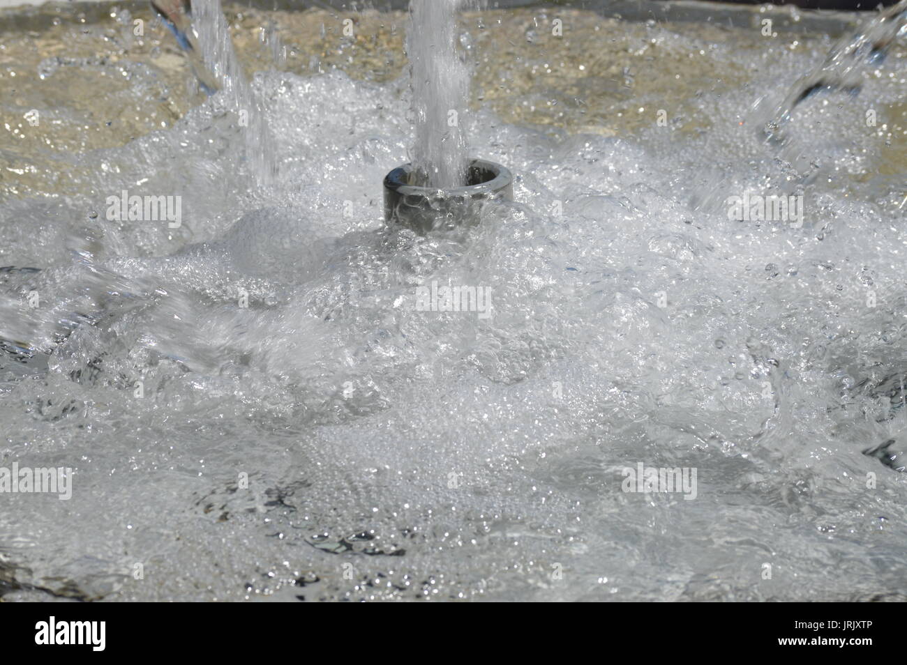 Ravvicinata di una fontana di acqua Foto Stock