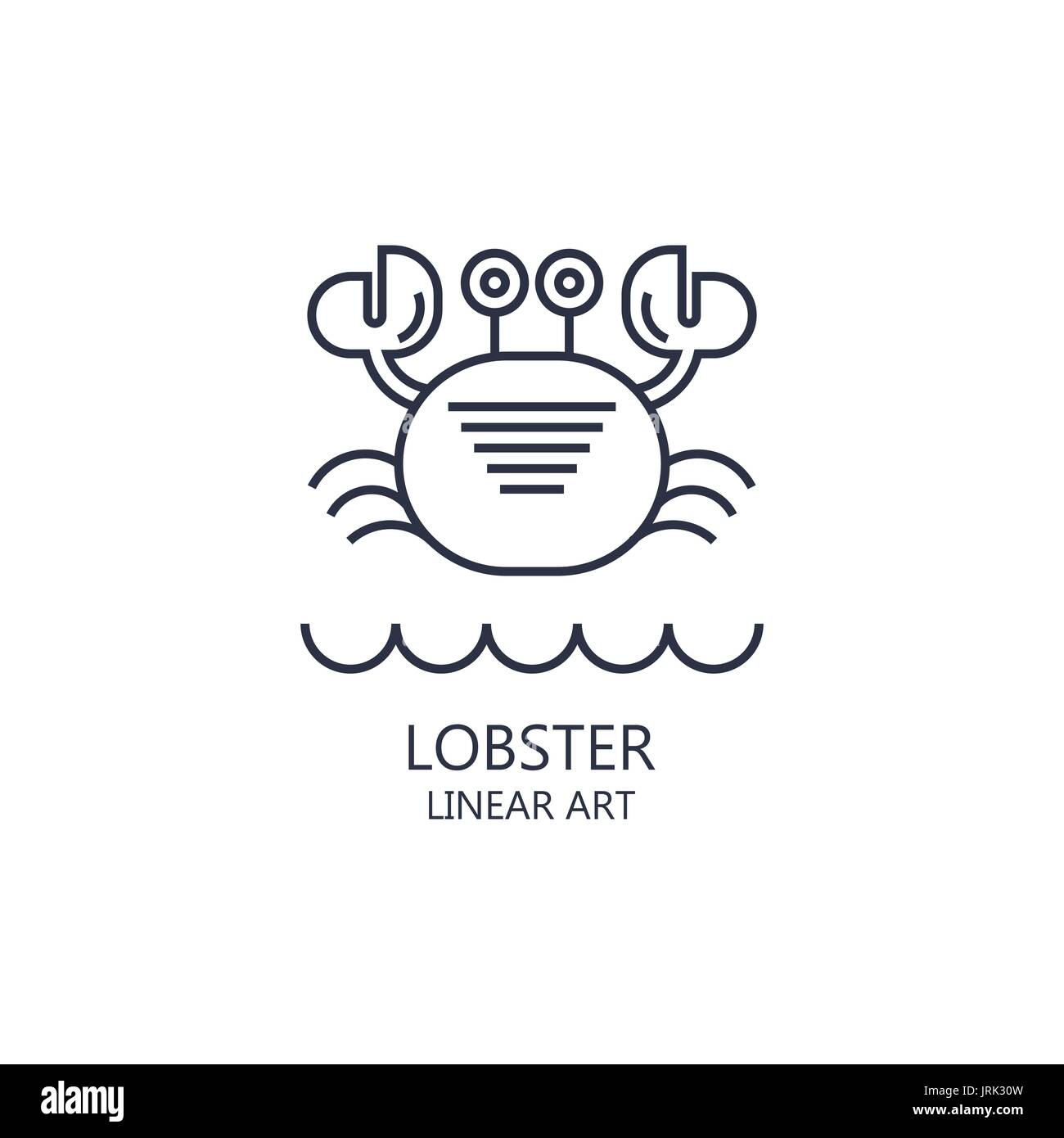 Il granchio illustrazione vettoriale Illustrazione Vettoriale