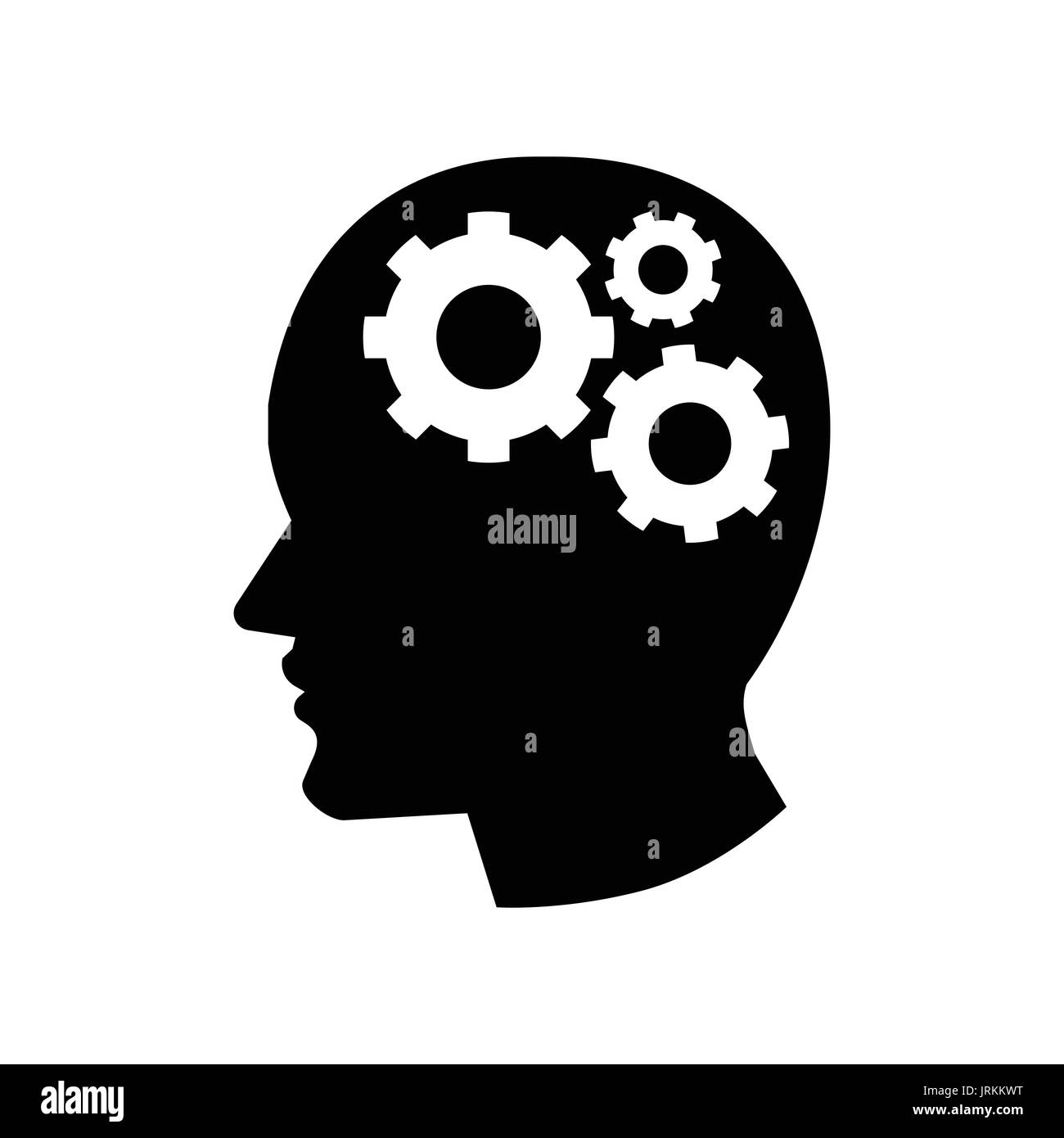 Il pittogramma di marcia in testa, icona simbolo iconico su sfondo bianco - Vettore design iconico. Illustrazione Vettoriale