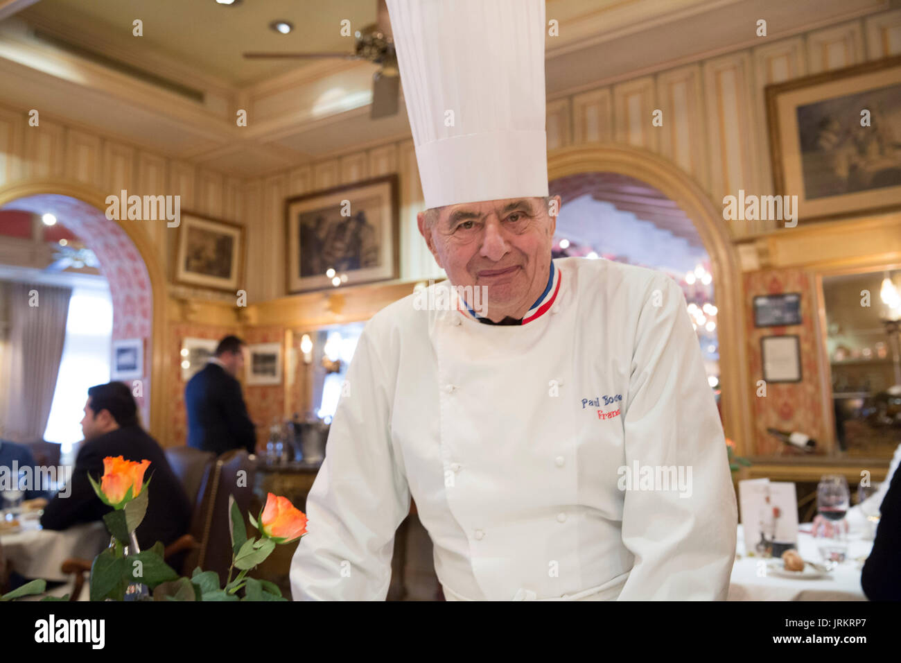 Europe-France-Rhone-Lyon-Collonge au Mont d'Or. Ristorante Paul Bocuse Foto Stock