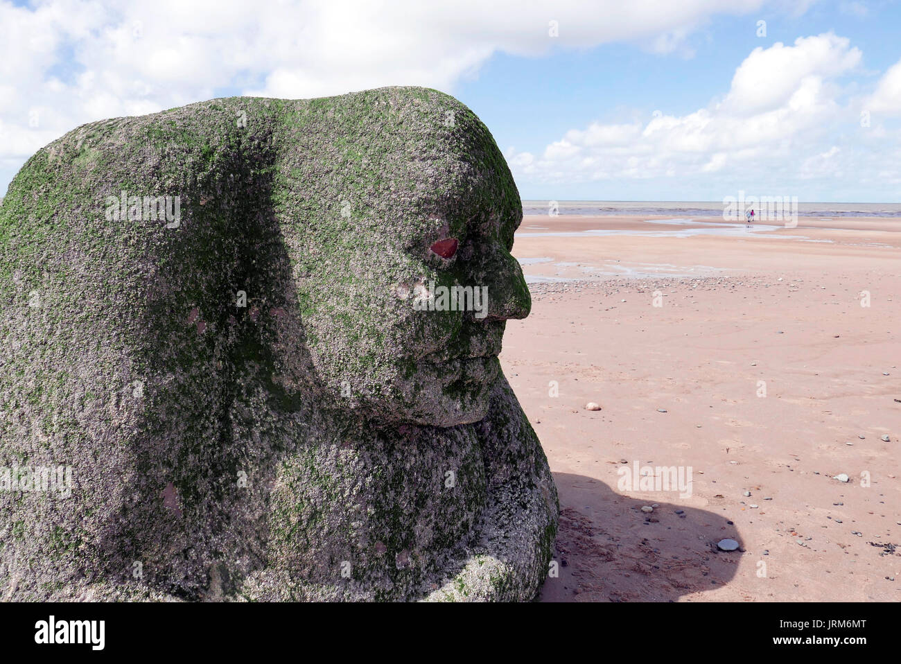 L orco scultura parte di cleveleys mitologico progetto costa Foto Stock