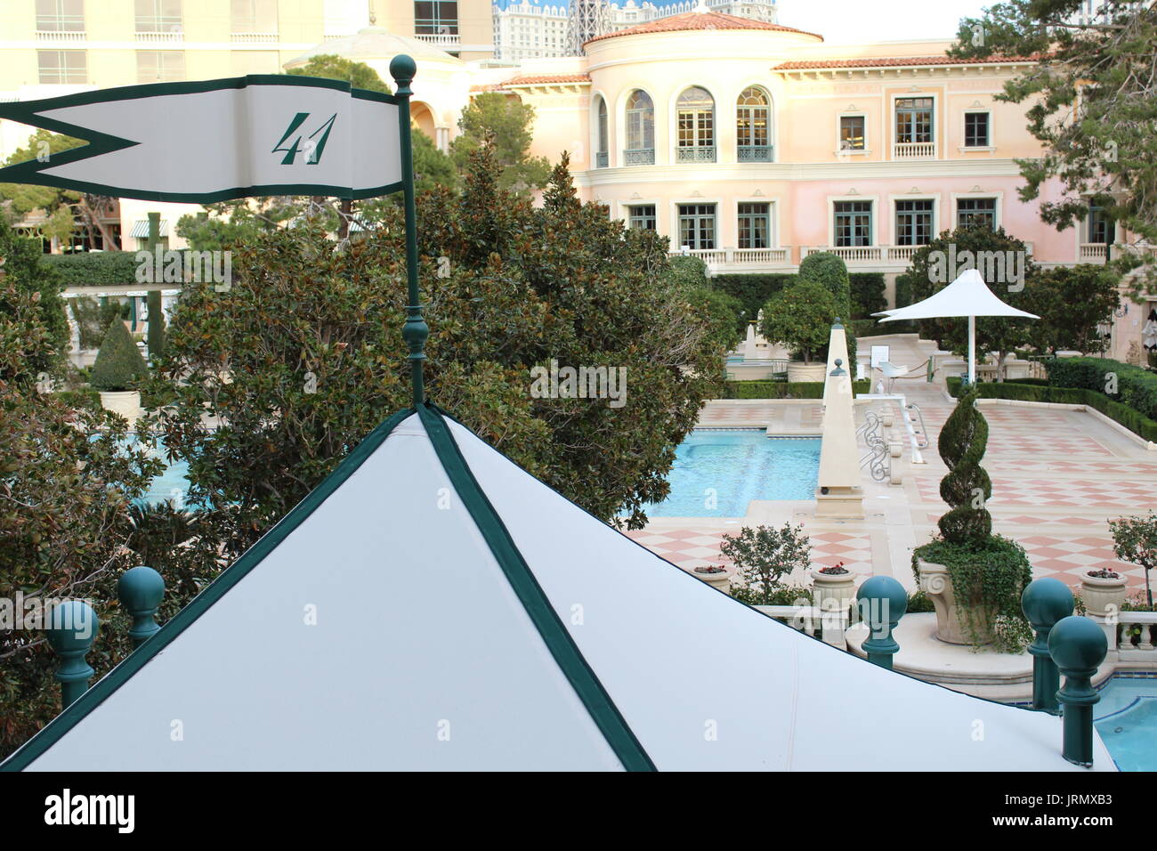 Il cortile veneziano Foto Stock