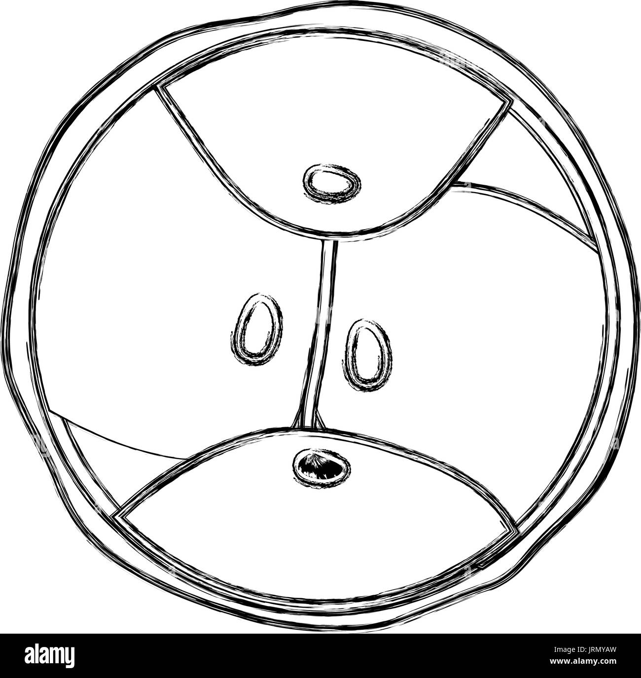 La figura biologia genetica di cellule di embrione di divisione Illustrazione Vettoriale