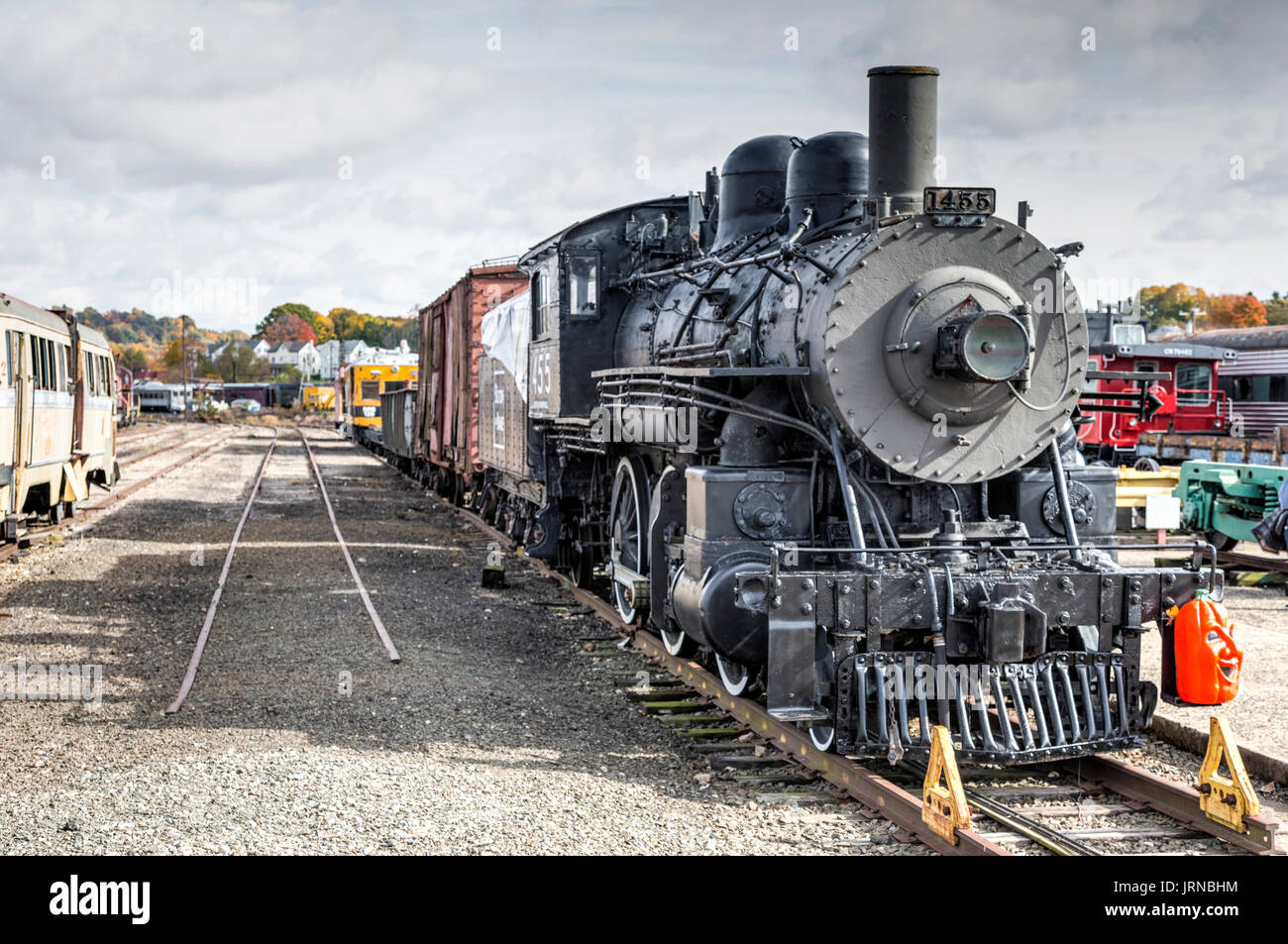 Il vapore Locomotive-Danbury CT Foto Stock