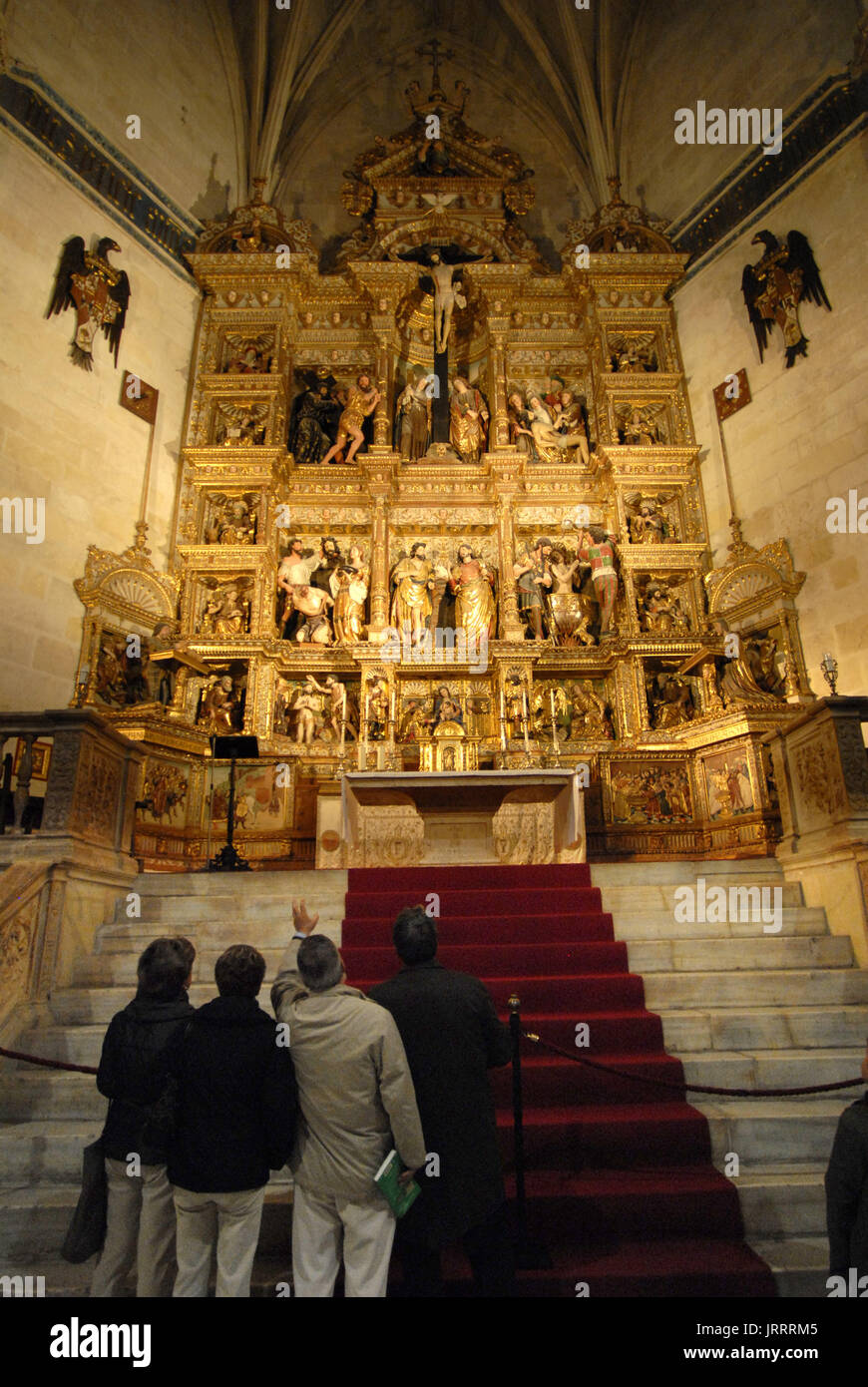 La cappella reale della cattedrale. reja mayor (griglia superiore).XVI secolo. Granada, Andalusia, Spagna Foto Stock
