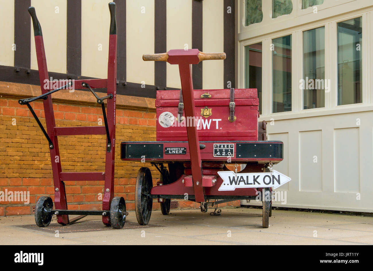 Viste alla stazione Wolferton, Kings Lynn, Norfolk Foto Stock