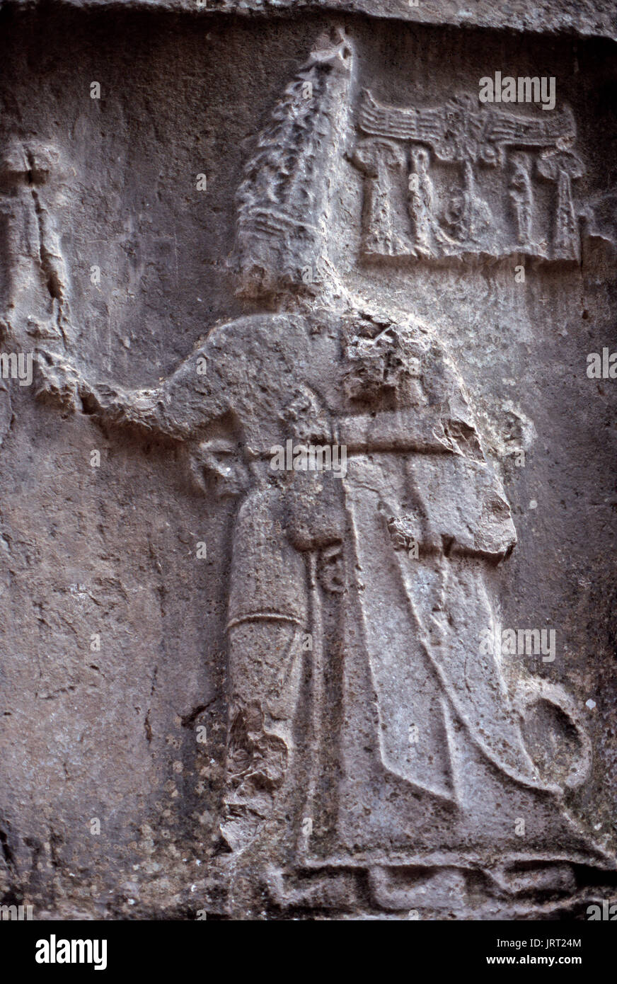 Hittita rilievi,Yazilikaya,Hattusa,Turchia Foto Stock