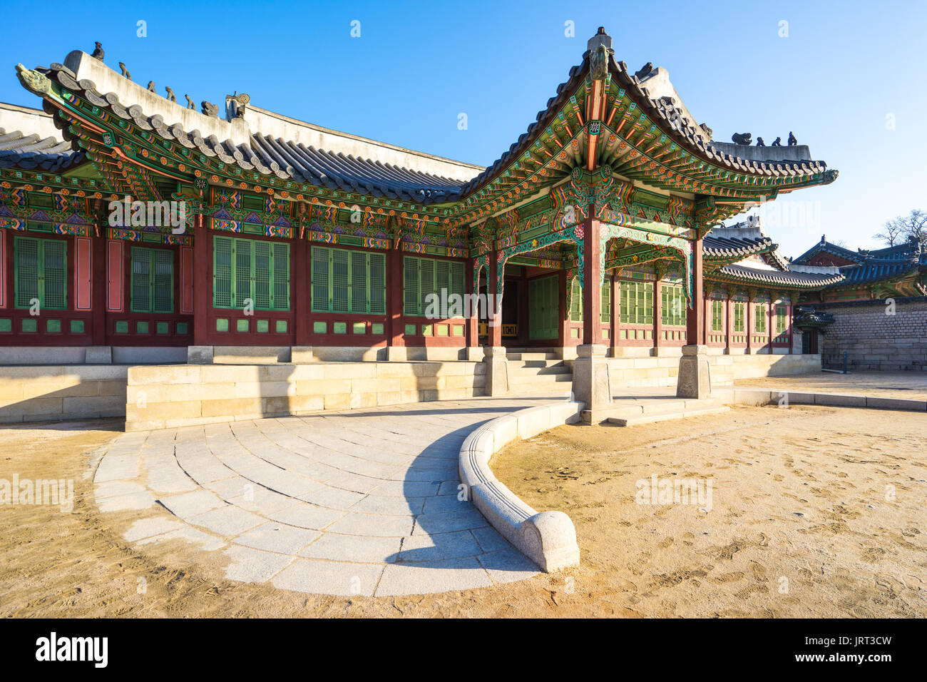 Il Palazzo di Changdeok a Seoul, Repubblica della Corea del Sud. Foto Stock