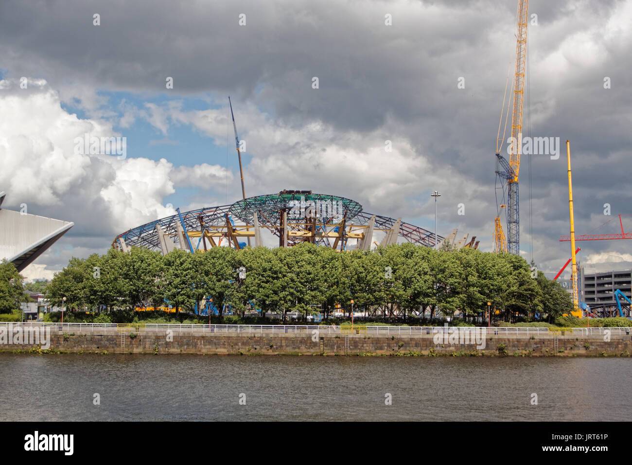 Costruzione dell'ora completa la sse idro, sec, Glasgow Foto Stock