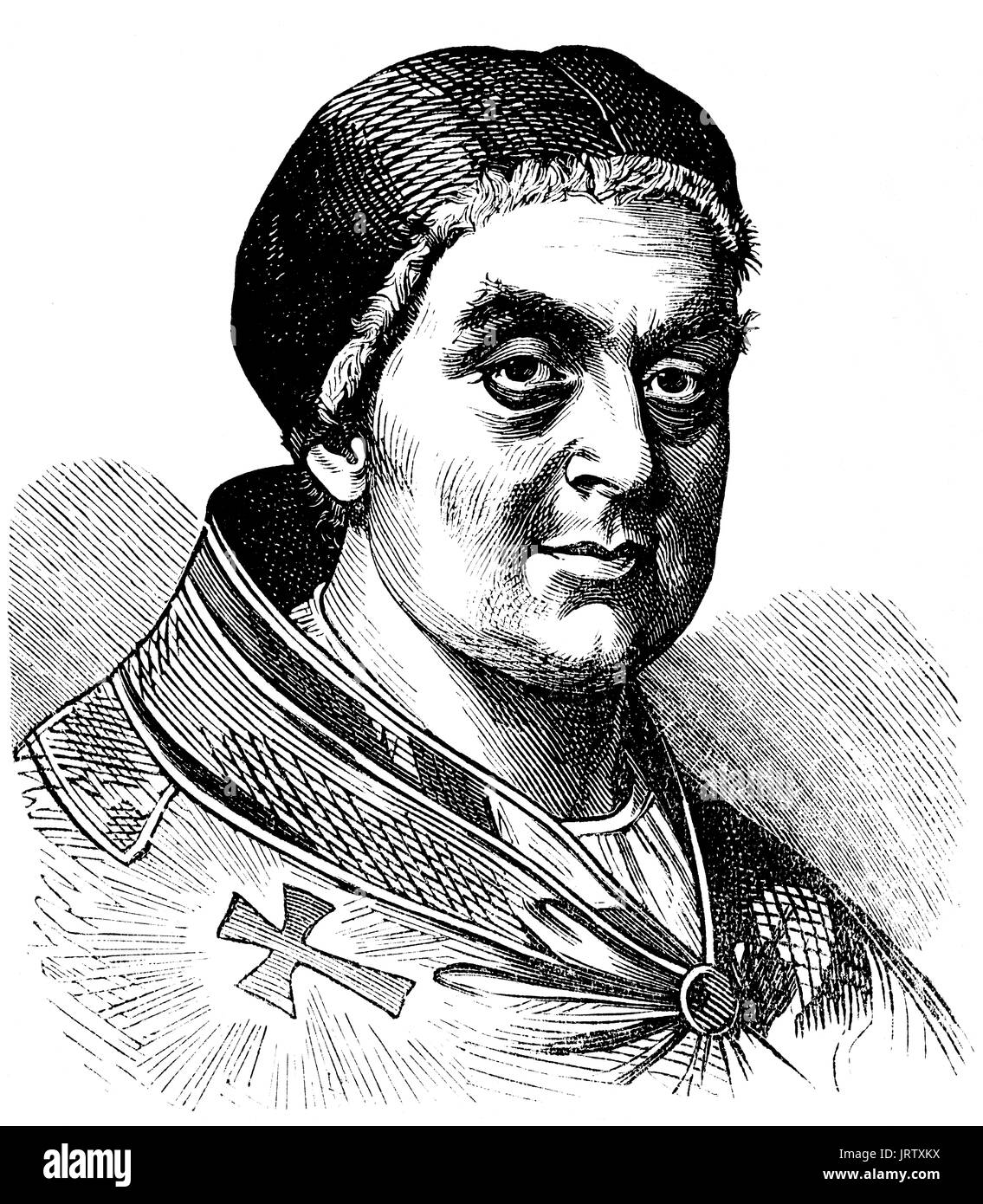 Clemente VI, 1291 - 6 dicembre 1352, Papa dal 7 maggio 1342 fino alla sua morte nel 1352 Foto Stock
