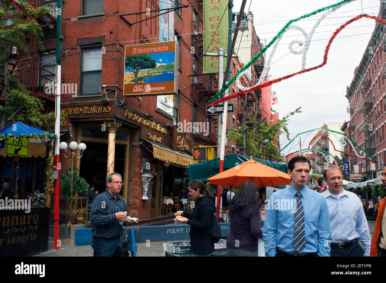 Festa di san gennaro a little italy . Il Mulberry Street tra broome st. e canal St, Manhattan Stati Uniti d'America. Foto Stock