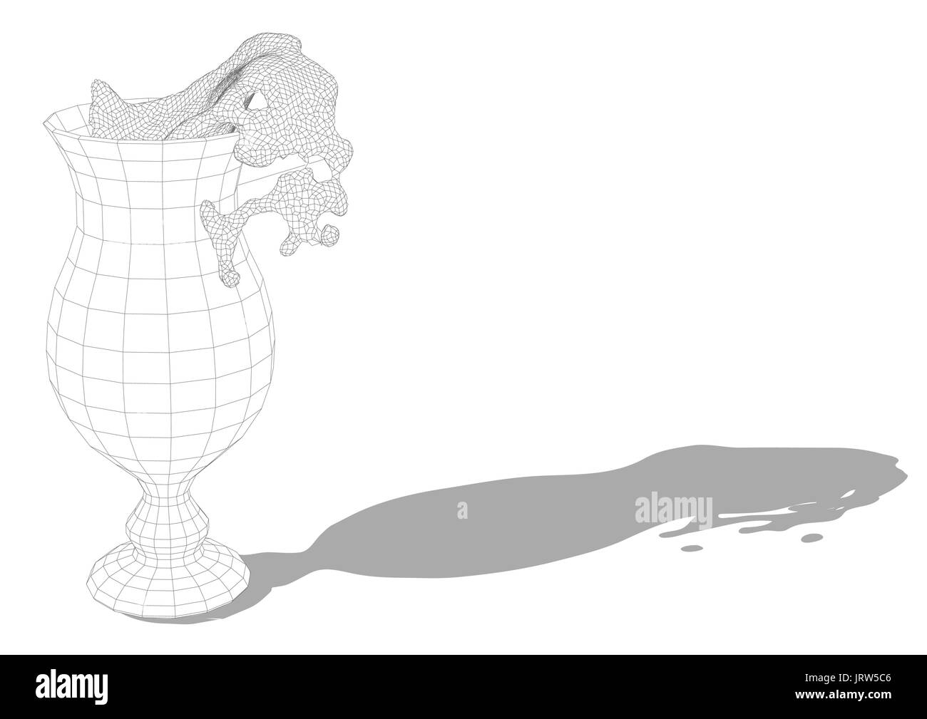 Vetro di uragano isolate su uno sfondo bianco Illustrazione Vettoriale