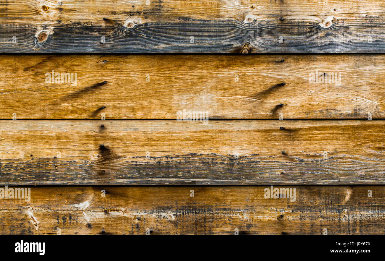 Texture di sfondo weathered parete in legno Foto Stock