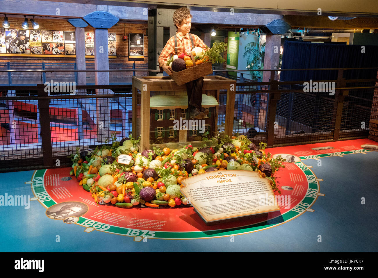 John Heinz, età di dieci anni a "La casa dove abbiamo cominciato' nell'Heinz History Center, Pittsburgh, Stati Uniti d'America Foto Stock