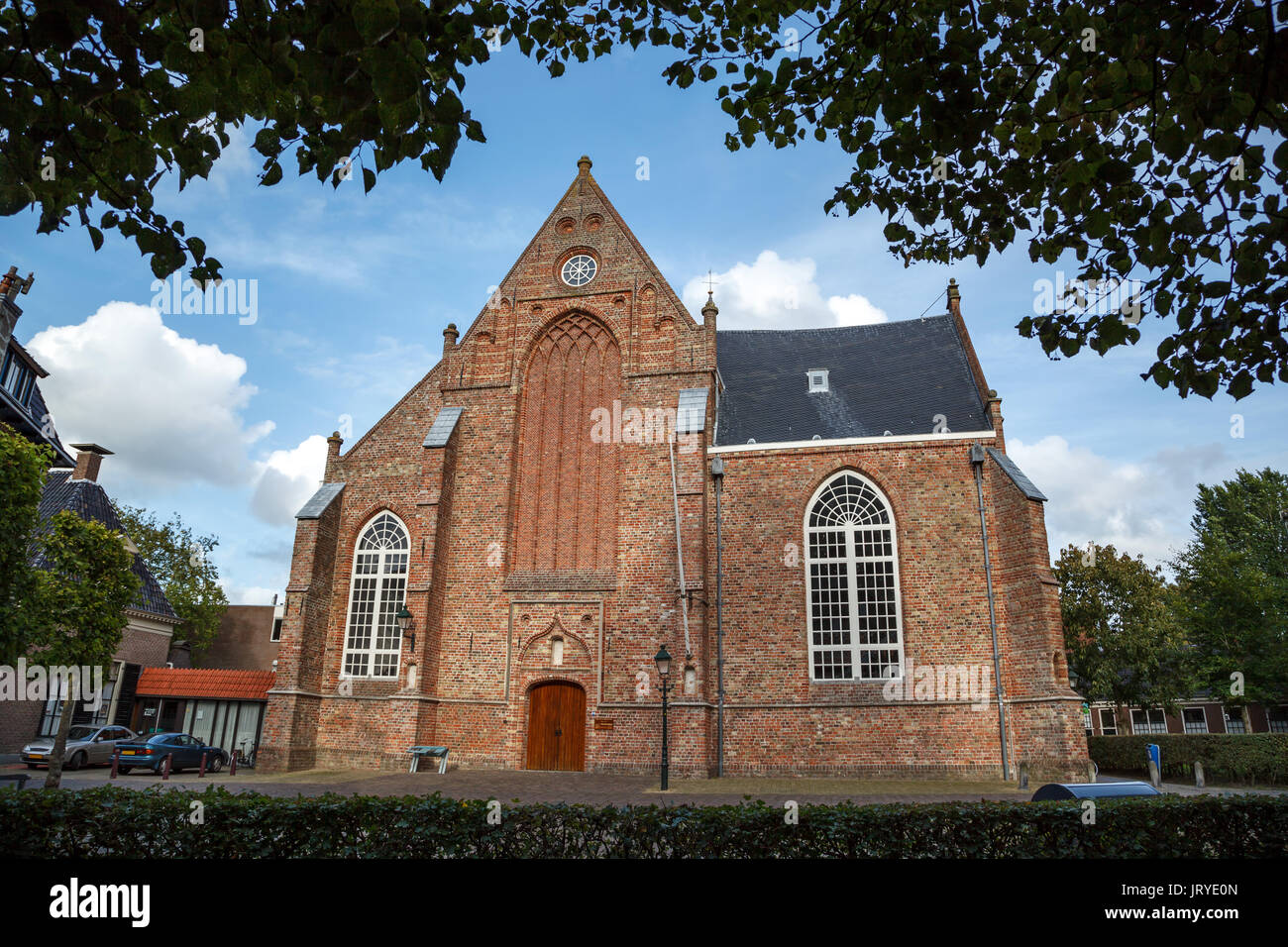 Jacobijner chiesa nel centro storico di Leeuwarden Foto Stock