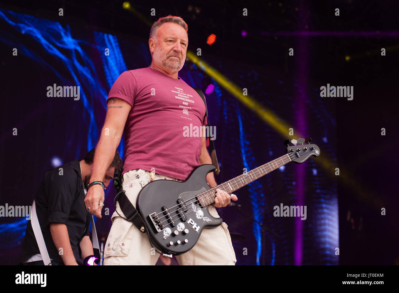 Peter Hook & la luce gioca Rewind Festival del Nord, Capesthorne Hall, Cheshire 05 August, 2017. Foto Stock