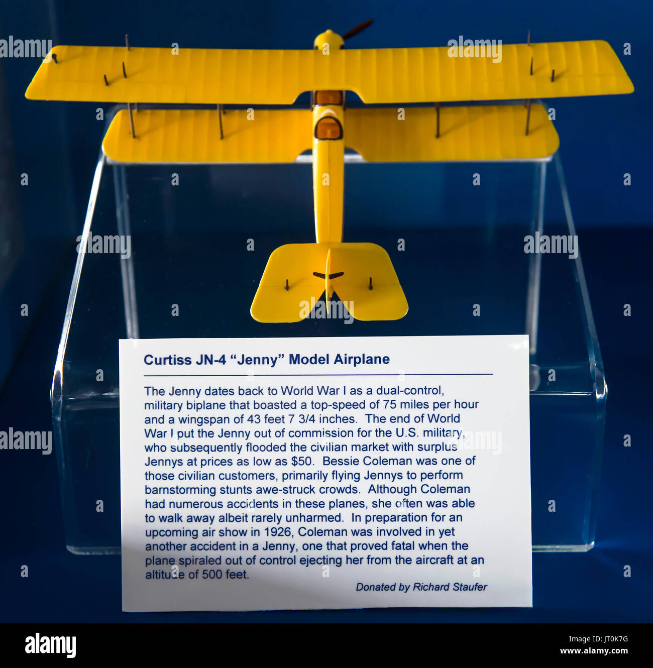 Cleveland, Ohio, USA. 06 Ago, 2017. Internazionale delle Donne Air & Space Museum, situato all'Aeroporto Burke Lakefront, è dedicata alla preservazione della storia delle donne nel settore del trasporto aereo e la documentazione dei loro contributi continua. Credito: Brian Cahn/ZUMA filo/Alamy Live News Foto Stock