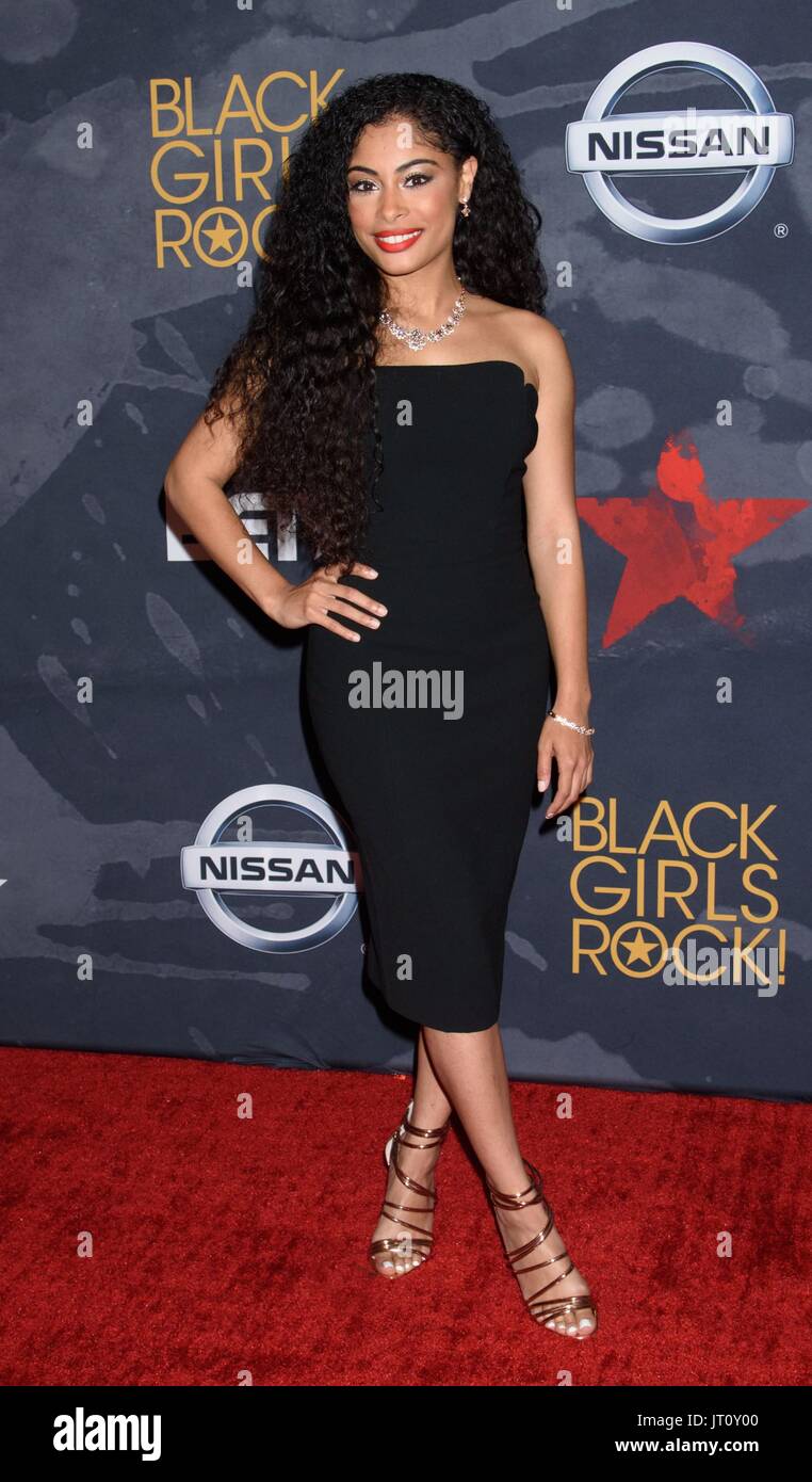 Newark, NJ, Stati Uniti d'America. 5 Ago, 2017. Katlynn Simone presso gli arrivi di BET di Black Girls Rock! 2017, NJPAC, Newark, NJ Agosto 5, 2017. Credito: RCF/Everett raccolta/Alamy Live News Foto Stock