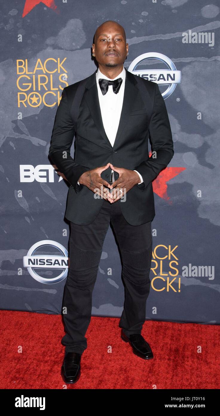 Newark, NJ, Stati Uniti d'America. 5 Ago, 2017. Tyrese Gibson presso gli arrivi di BET di Black Girls Rock! 2017, NJPAC, Newark, NJ Agosto 5, 2017. Credito: RCF/Everett raccolta/Alamy Live News Foto Stock