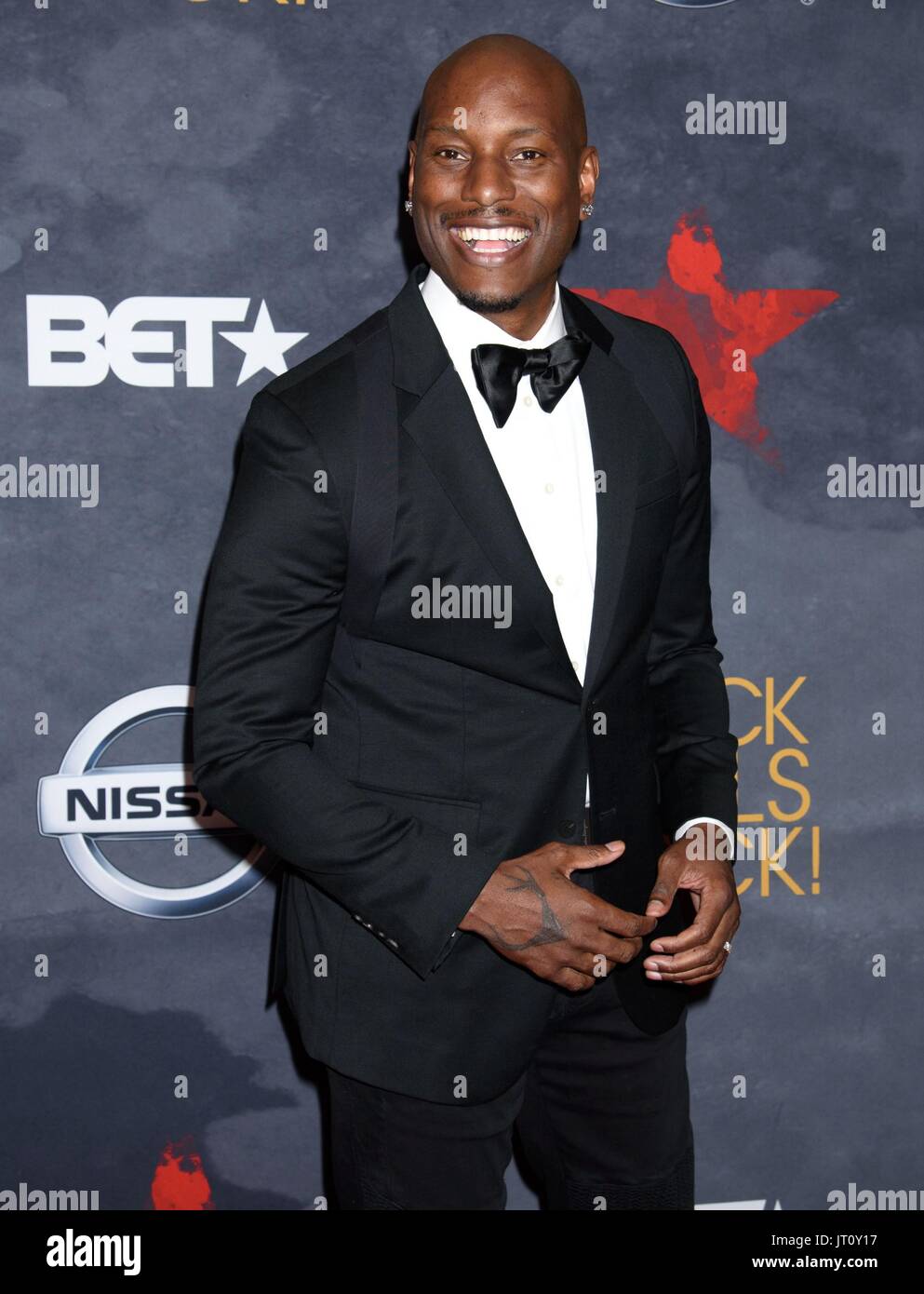 Newark, NJ, Stati Uniti d'America. 5 Ago, 2017. Tyrese Gibson presso gli arrivi di BET di Black Girls Rock! 2017, NJPAC, Newark, NJ Agosto 5, 2017. Credito: RCF/Everett raccolta/Alamy Live News Foto Stock