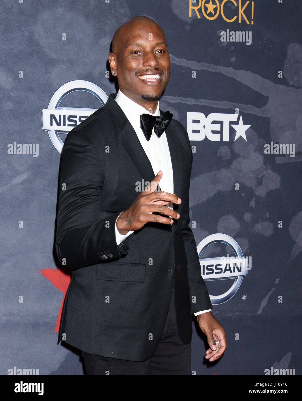 Newark, NJ, Stati Uniti d'America. 5 Ago, 2017. Tyrese Gibson presso gli arrivi di BET di Black Girls Rock! 2017, NJPAC, Newark, NJ Agosto 5, 2017. Credito: RCF/Everett raccolta/Alamy Live News Foto Stock