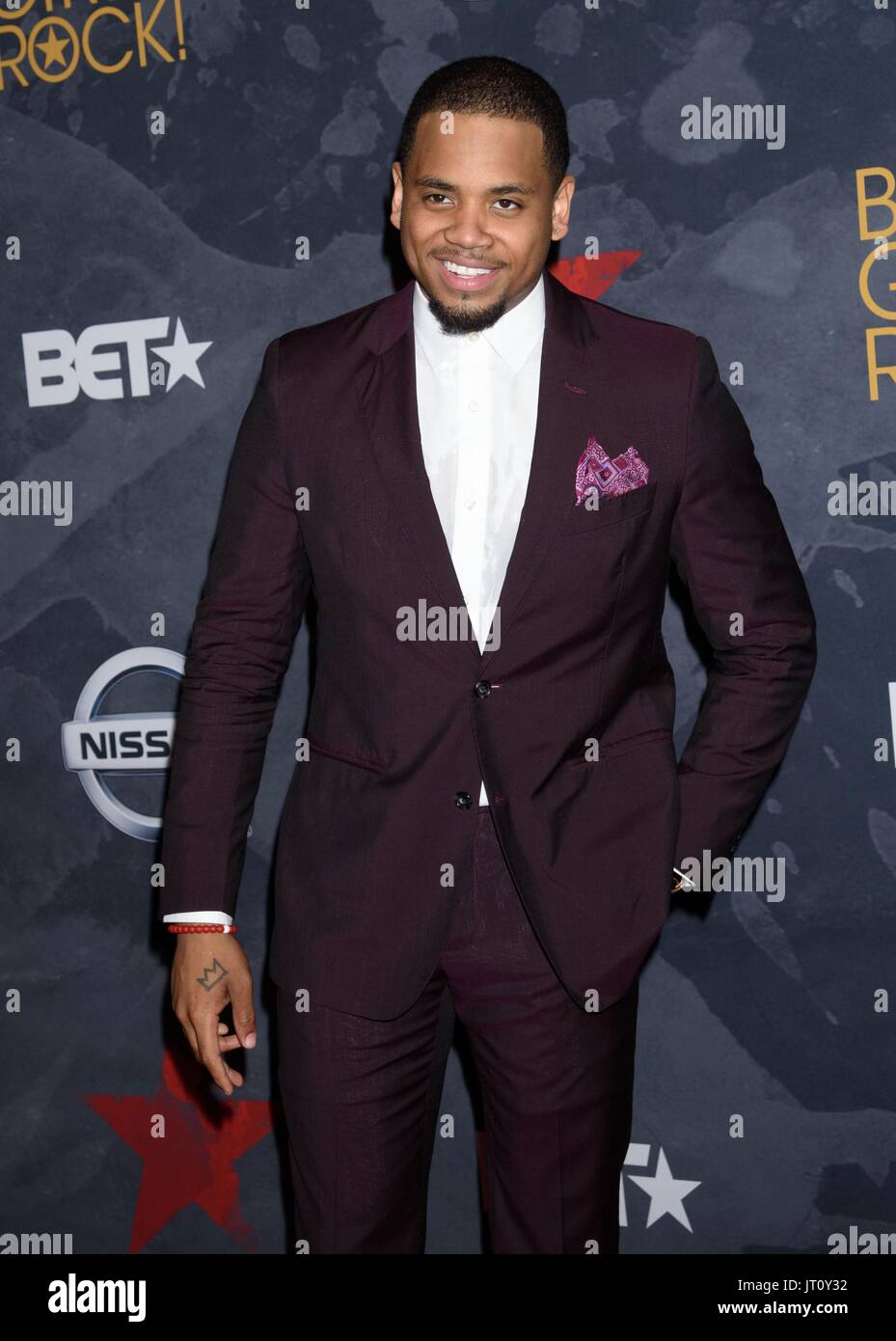 Newark, NJ, Stati Uniti d'America. 5 Ago, 2017. Tristan selvagge presso gli arrivi di BET di Black Girls Rock! 2017, NJPAC, Newark, NJ Agosto 5, 2017. Credito: RCF/Everett raccolta/Alamy Live News Foto Stock